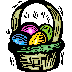 easter eggs basket